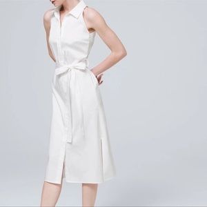 NWT White House Black Market Poplin dress